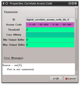 Figure 0x17- Correlate Access Code Configured with 0xd391d391